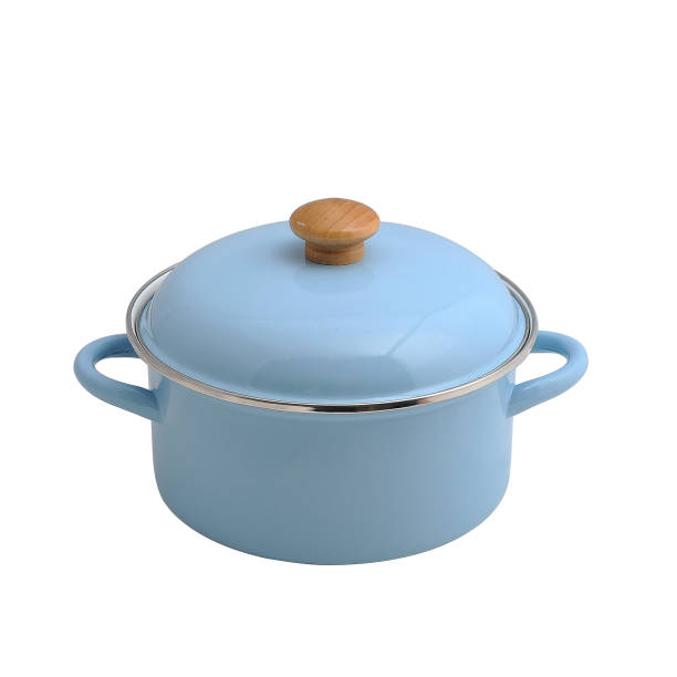 istock Covered Casserole In Steel Isolated 455847859