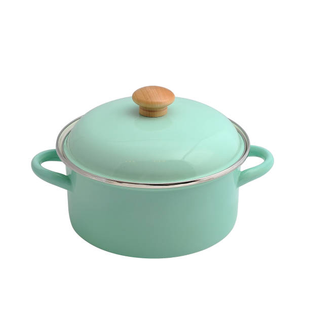 istock Covered Casserole In Steel Isolated 455848001