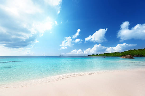 istock Anse Lazio beach at Praslin island, Seychelles 455859507