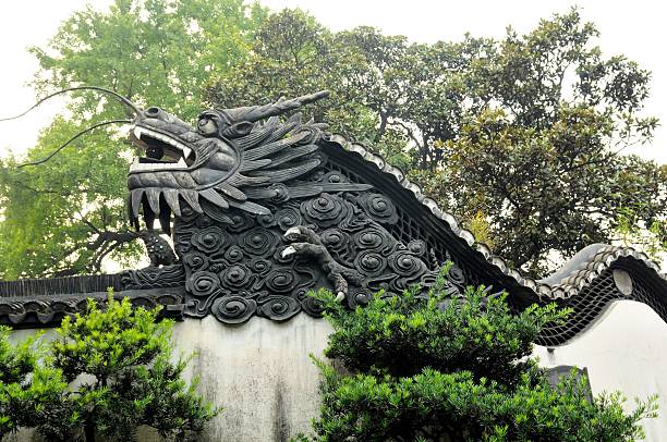 Famous sight-seeing Yu Yuan Garden, first established in 1559 in Shanghai, China, is considered one of the most lavish and finest Chinese gardens in the region.