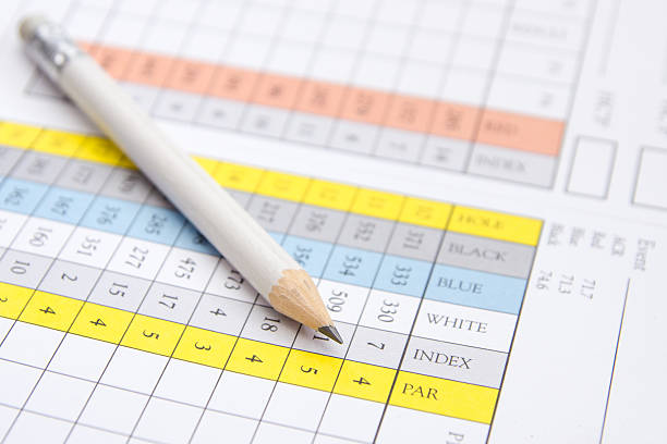 istock Pencil on a golf scorecard 455944403