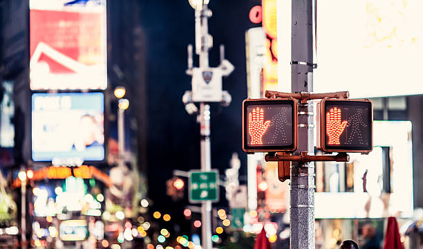 istock Don't walk New York traffic sign 455980337