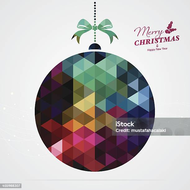Colourful Xmas Ball With Text Stock Illustration - Download Image Now - Christmas Ornament, Christmas, Cube Shape