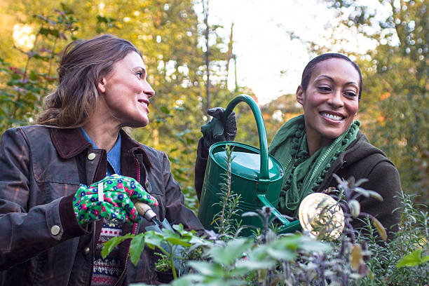 istock Women in garden 456004113