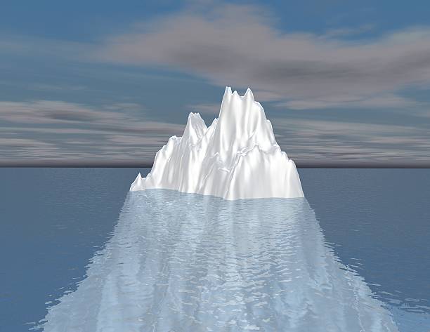 istock iceberg illustration intuition, hided and unconscious opportunity concept 456006631