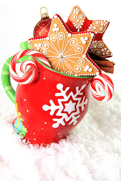 Christmas mug and cookies