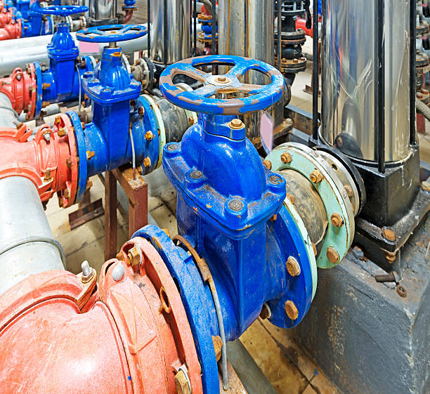 istock pressure pump for running water in a building 456008639