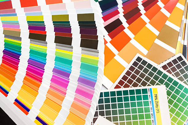 istock Pantone, cmyk, ral color swatches 456009195