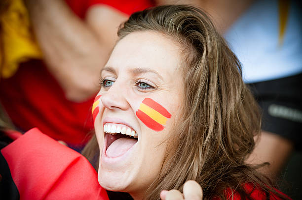 istock Spanish young supporter at the stadium 456013147
