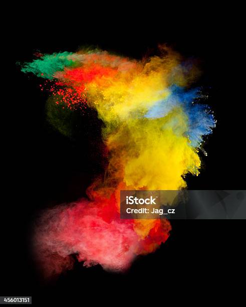 Colored Dust Stock Photo - Download Image Now - Abstract, Ash, Black Color