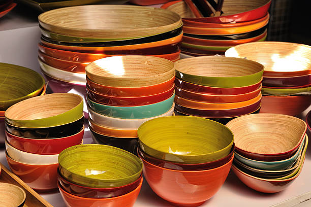 istock Many color and size wooden bowl 456013307
