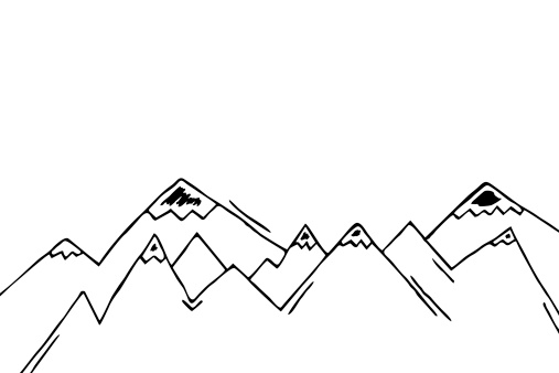 mountain panorama silhouette