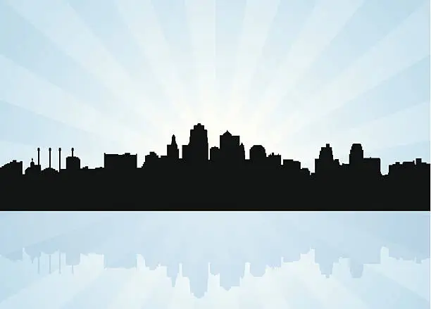 Vector illustration of Kansas City Missouri Skyline