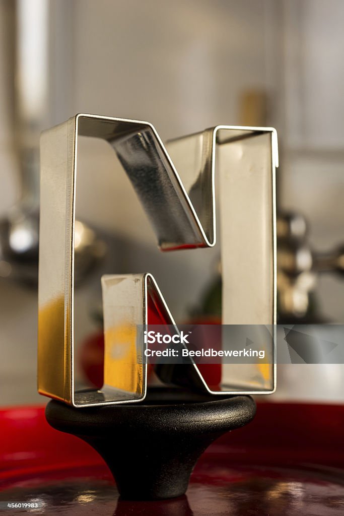 Letra N, alfabeto de cozinha - Foto de stock de Alimentação Saudável royalty-free