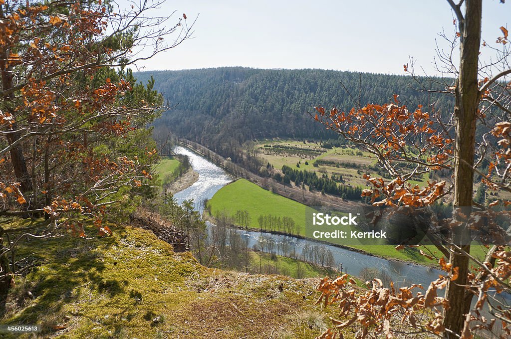 Blick auf den Fluss "weisse european men's artistic gymnastics championships" Thüringen, Deutschland - Lizenzfrei Gera Stock-Foto