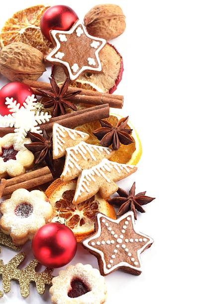 istock Christmas cookies border 456026125