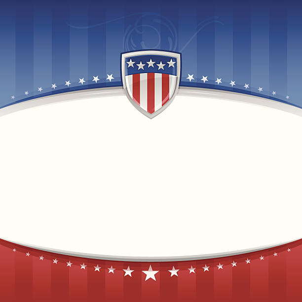 USA Patriotic Background Detailed patriotic USA background with copy space. government borders stock illustrations