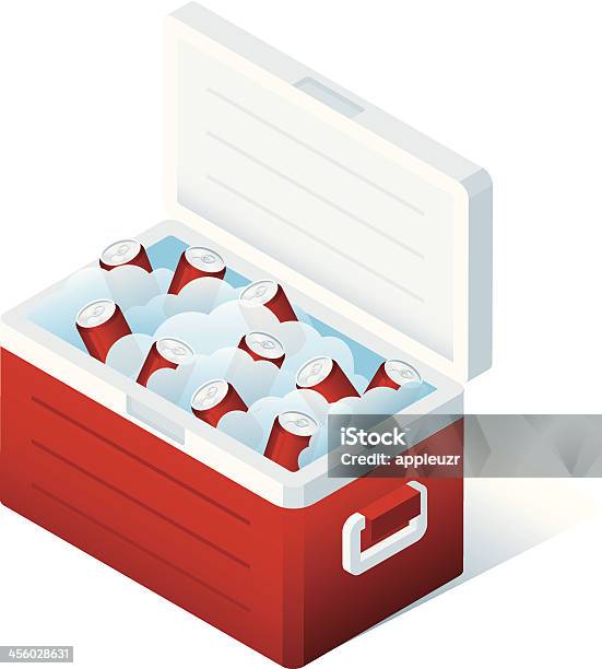 Cooler With Soda Stock Illustration - Download Image Now - Cooler - Container, Ice Bucket, Cut Out