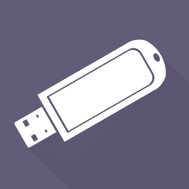ilustrações, clipart, desenhos animados e ícones de flash usb drivo ícone da web - usb flash drive illustrations