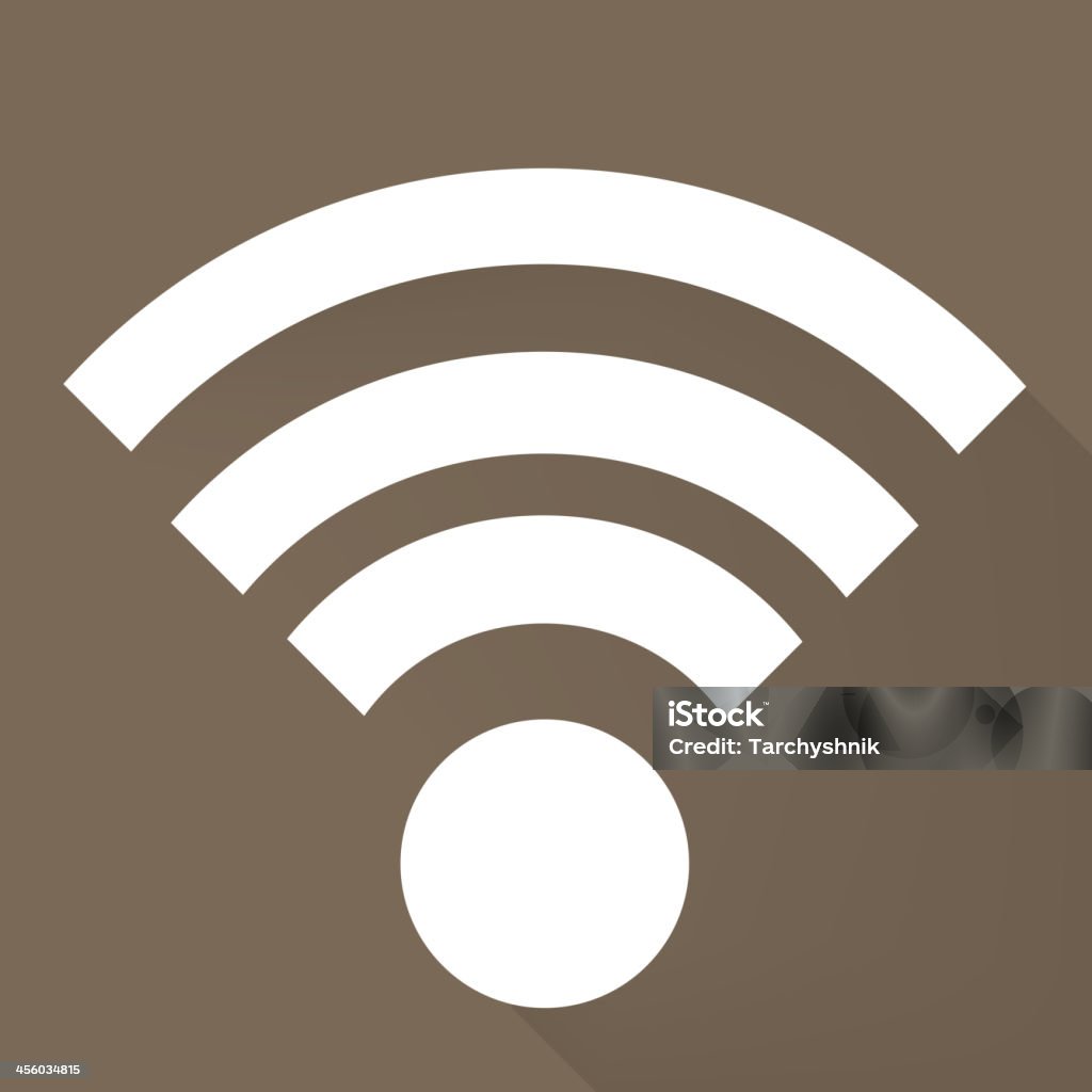 Kabelloser Internet-Symbol - Lizenzfrei Antenne Vektorgrafik