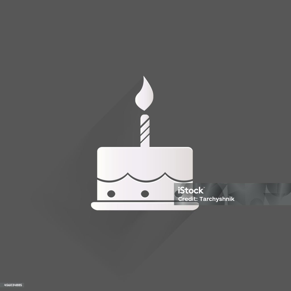 Birthday cake web icon Cupcake stock vector