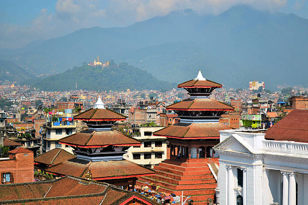 istock Durbar Square with Swayambhu in the background 456037809