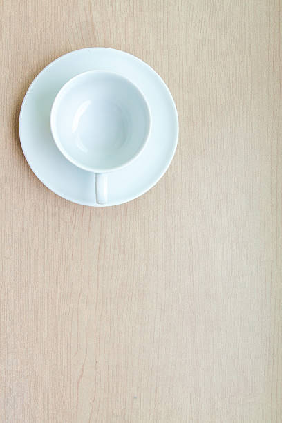 Blank coffee cup stock photo