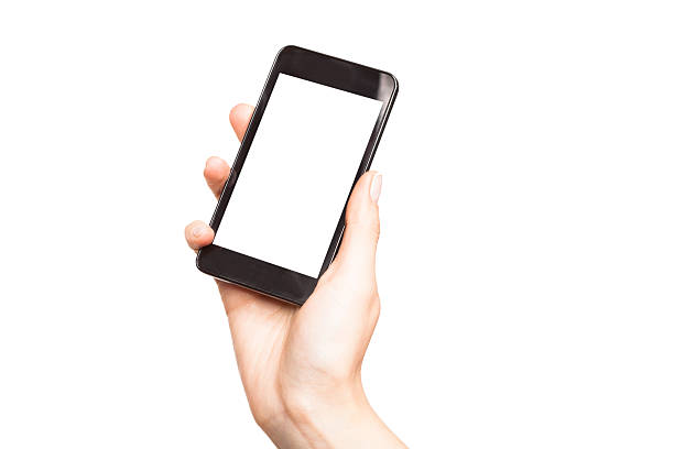 istock Hands holding smart phones isolated 456048333