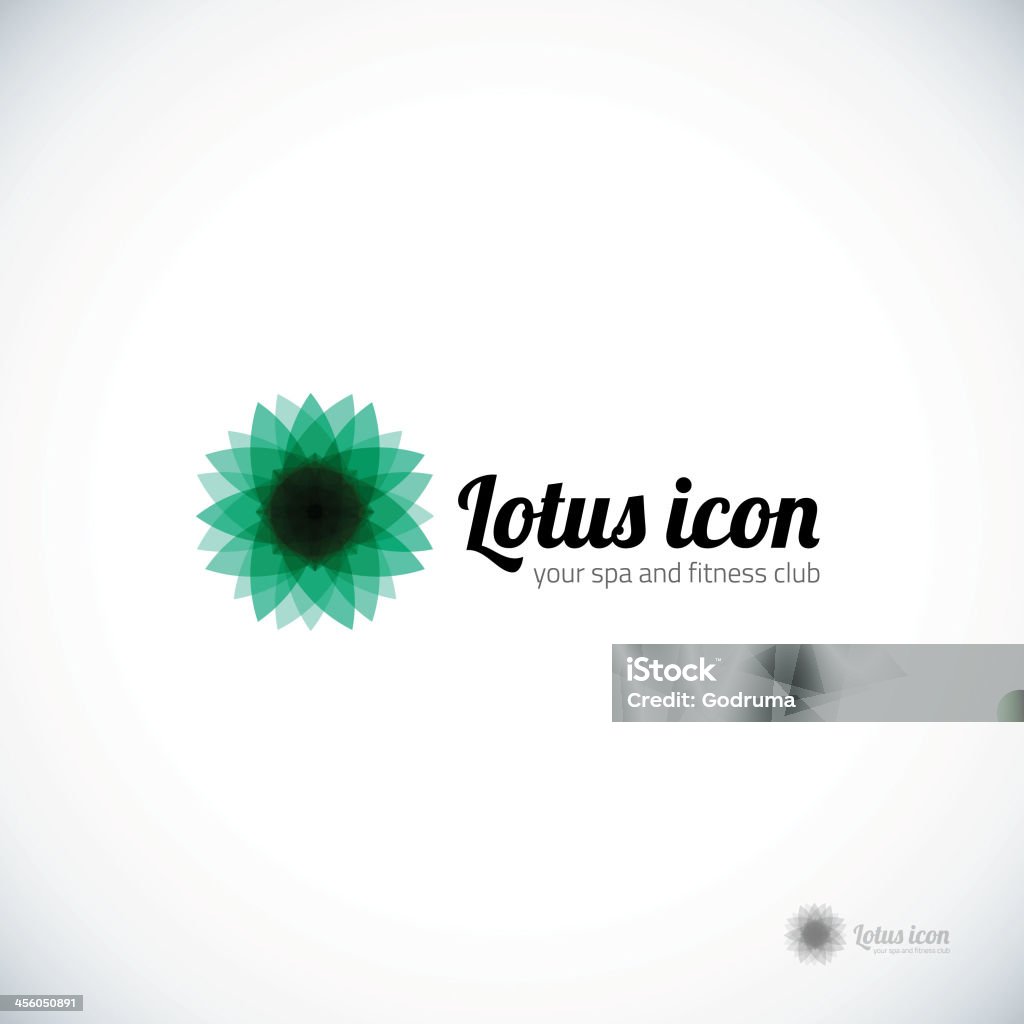 Lotus-Symbol für dein design - Lizenzfrei Abstrakt Vektorgrafik