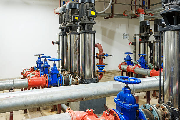 istock pressure pump for running water in a building 456053941