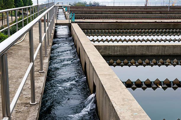 istock Modern urban wastewater treatment plant. 456057951