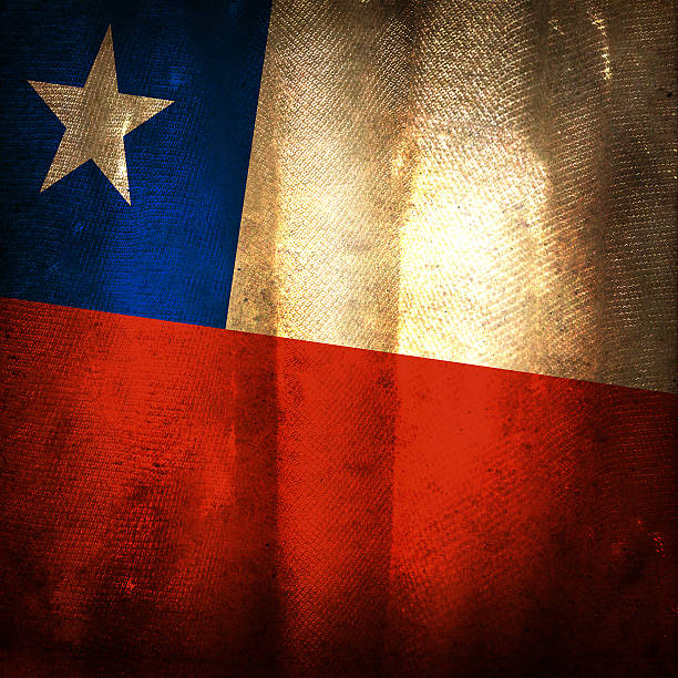 istock Old grunge flag of Chile 456058271