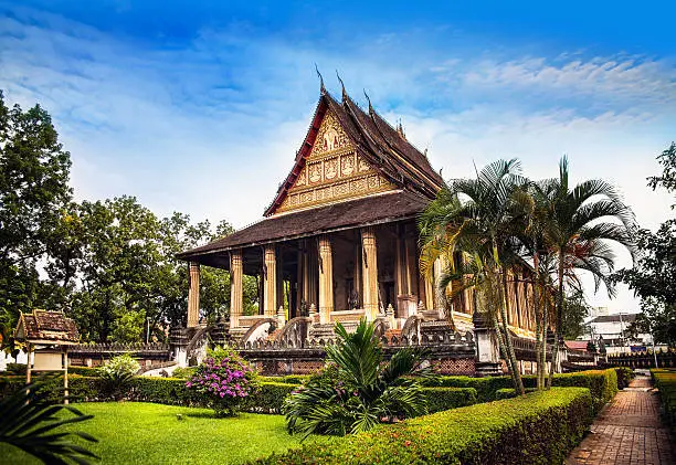 Photo of Haw Phra Kaew, No.1 attraction in Vientiane, Laos.