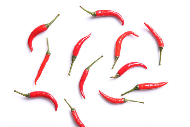 istock Red hot chili pepper isolated on a white background 456061993