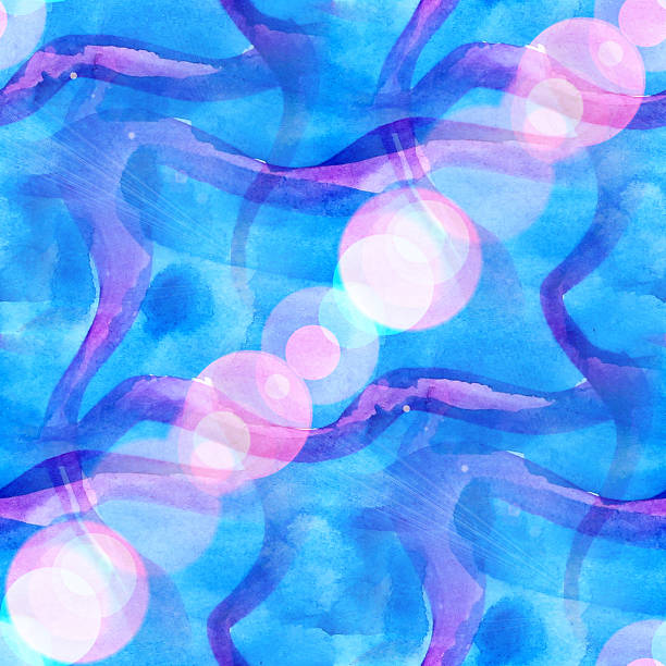 istock bokeh abstract watercolor, blue purple and art seamless texture, 456062761