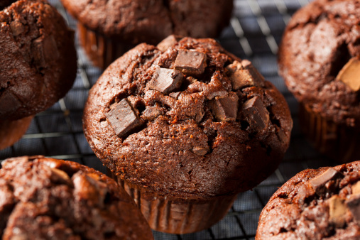 Double Chocolate Chip Muffin Pastry for Breakfast