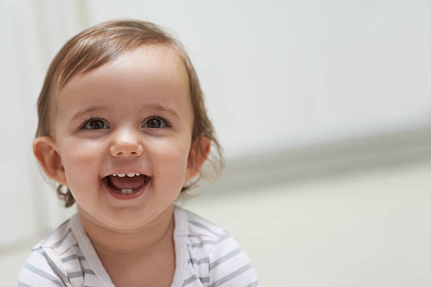 istock She's a happy little baby! 456068785