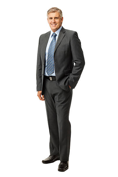 istock Businessman Standing With Hand In Pocket 456068943
