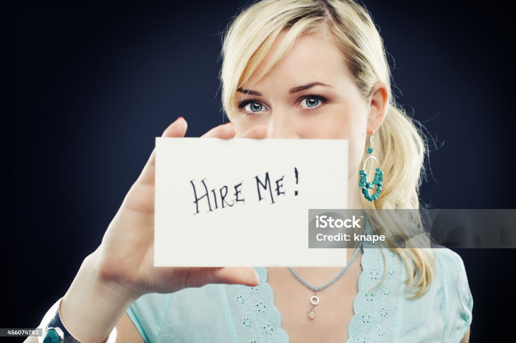 Женщина хочет получить работу - Стоковые фото Красавица роялти-фри