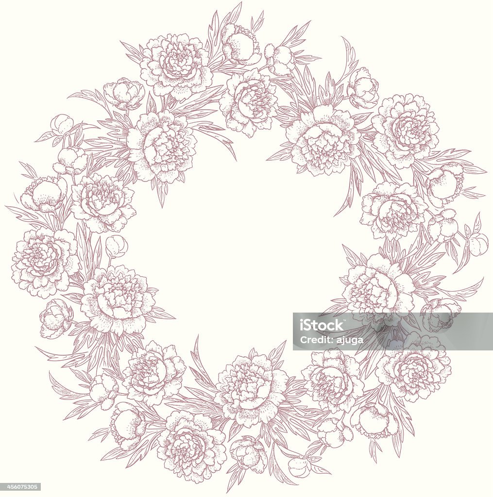 Wreath of peonies. http://i.istockimg.com/file_thumbview_approve/18001283/1/stock-illustration-18001283-.jpg Flower stock vector