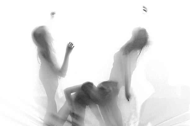 istock Group of contemporary dancers performing on stage 456080263