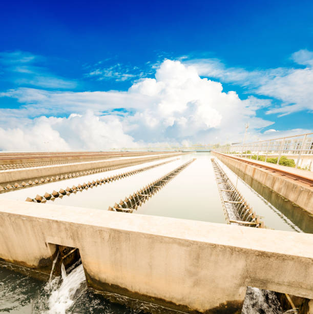 istock Modern urban wastewater treatment plant. 456088703