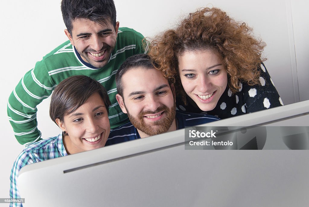 Hochschule oder Universität Studenten studieren mit einem computer - Lizenzfrei Akademisches Lernen Stock-Foto