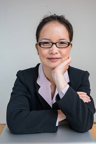 istock Woman with closed laptop 456096199