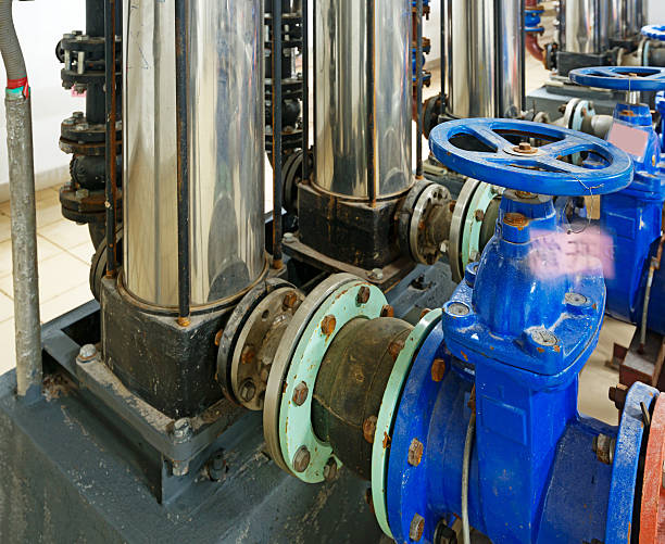 istock pressure pump for running water in a building 456096241