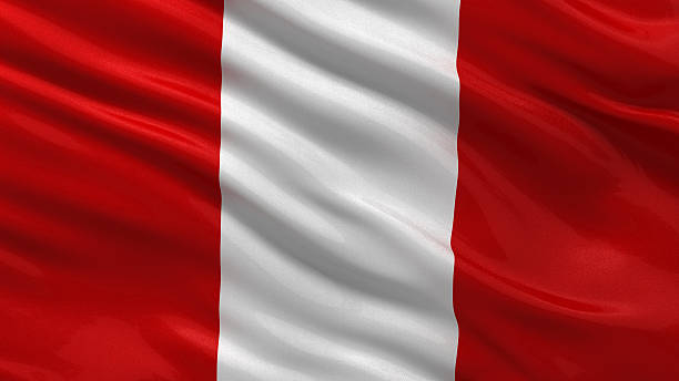 Flag of Peru stock photo