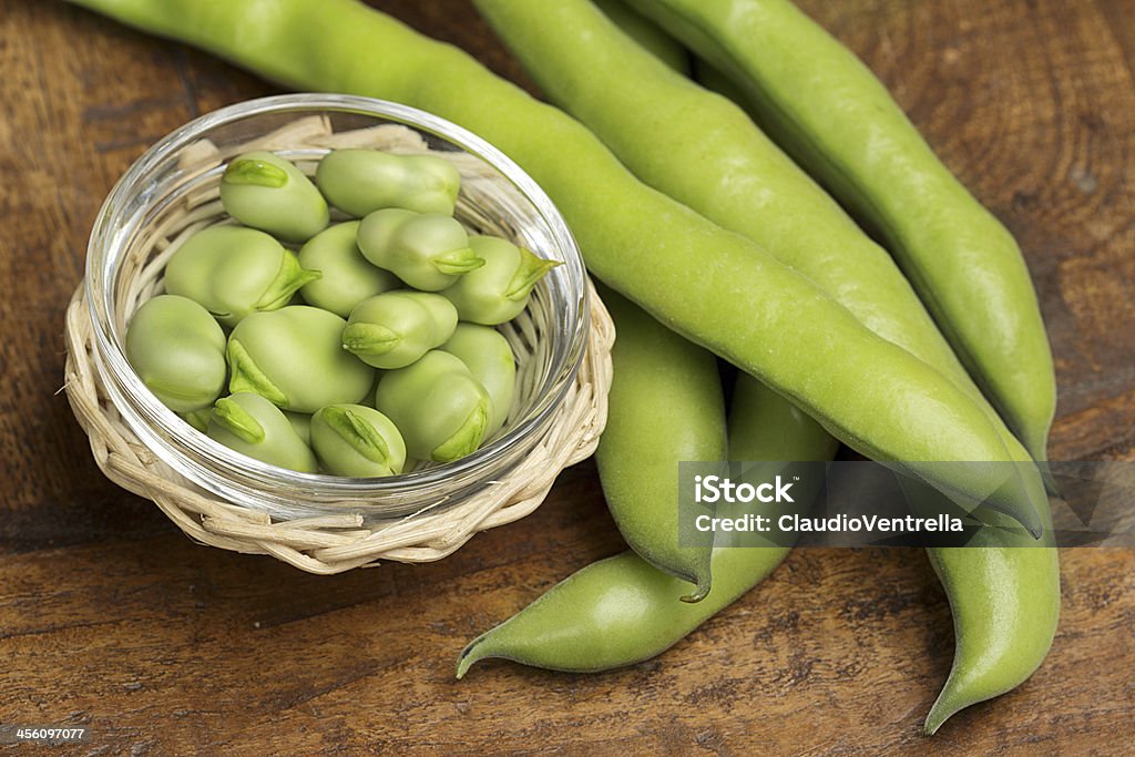 Breite beans in einem Glas bowl - Lizenzfrei Abnehmen Stock-Foto