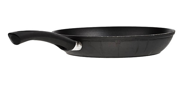 istock big black fry pan isolated on white 456101207