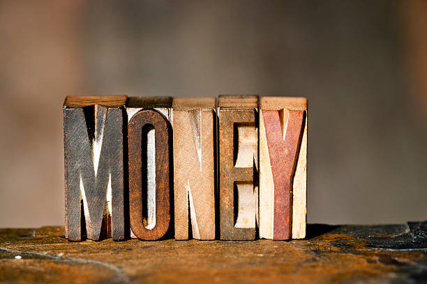istock MONEY Antique Letterpress Printing Blocks 456102671