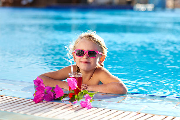 istock girl with cocktail in the pool 456105617